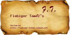 Fiebiger Tamás névjegykártya